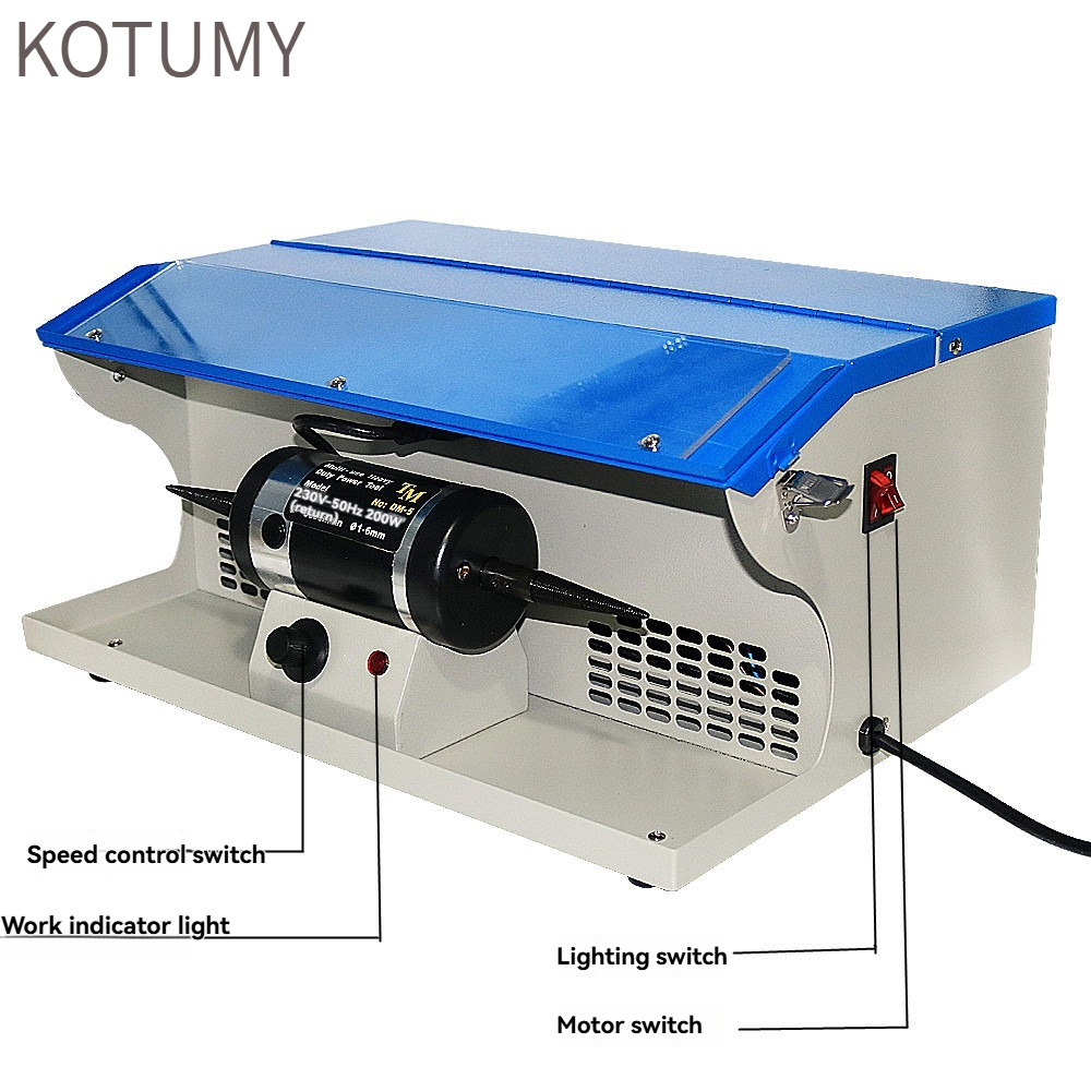 Jewelry Polisher Buffer Machine - KOTTUMY 110V/220V DM-5 Bench Polishing Machine