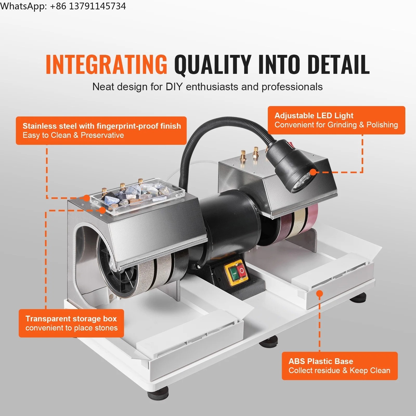 Lapidary Grinder Cabbing Machine - Cabbing Machine 6