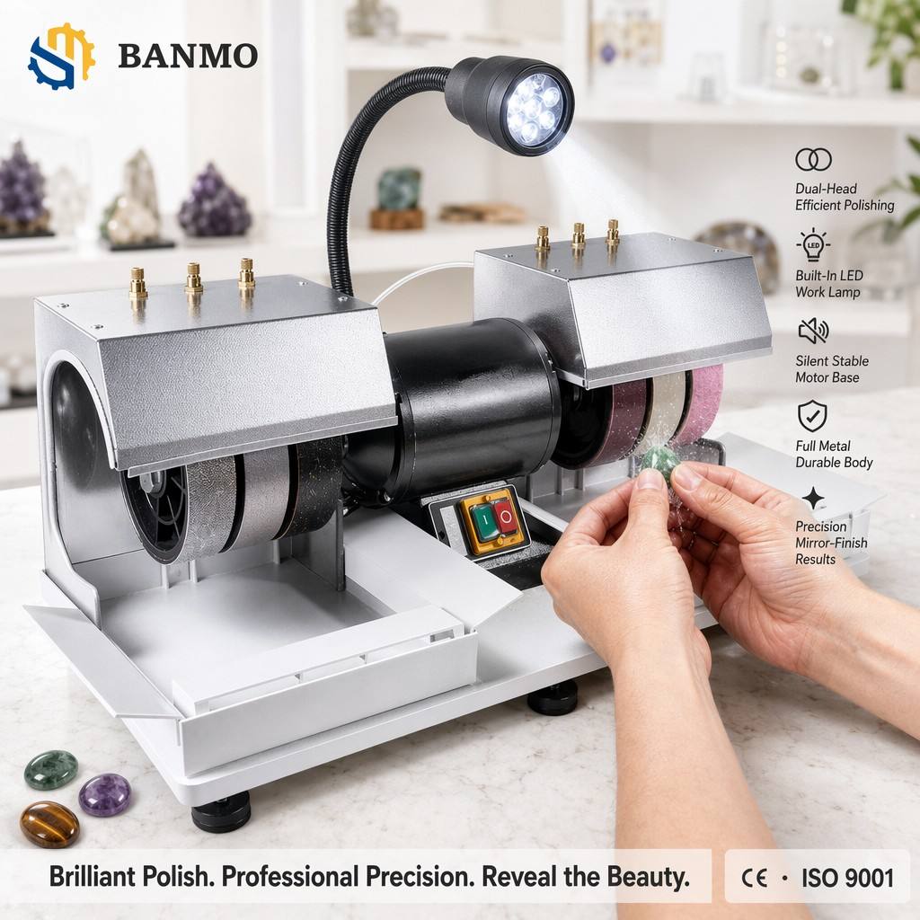 Lapidary Grinder Cabbing Machine - Professional Gemstone Polishing Machine Jewelry Cabbing