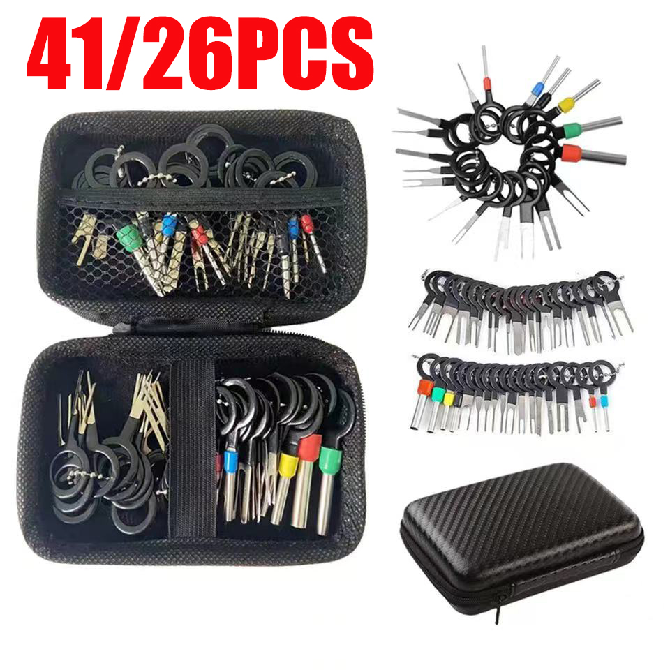 Wire Wrapping Pliers Set - 41/26pcs Car Terminal Removal Kit Box