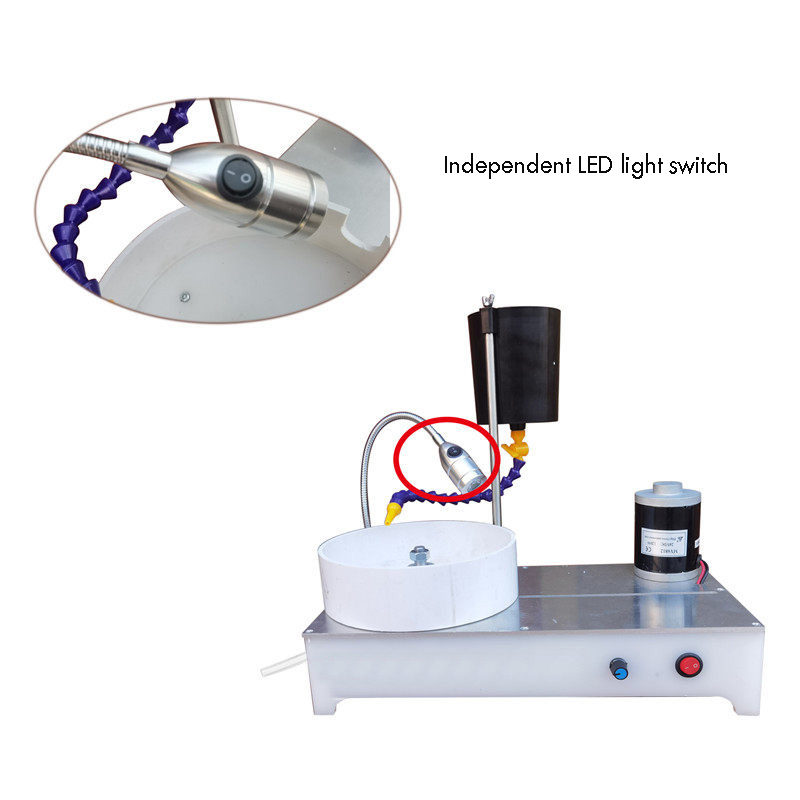 New Polishing Lapidary Flat Gr - Facet Machine Gemstone Cutting 评论和价格