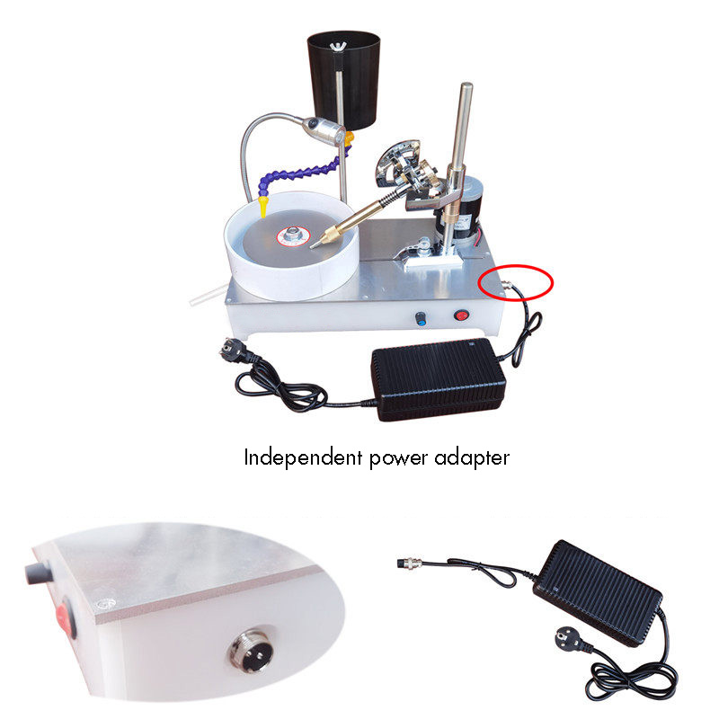 New Polishing Lapidary Flat Gr - Facet Machine Gemstone Cutting 评论和价格