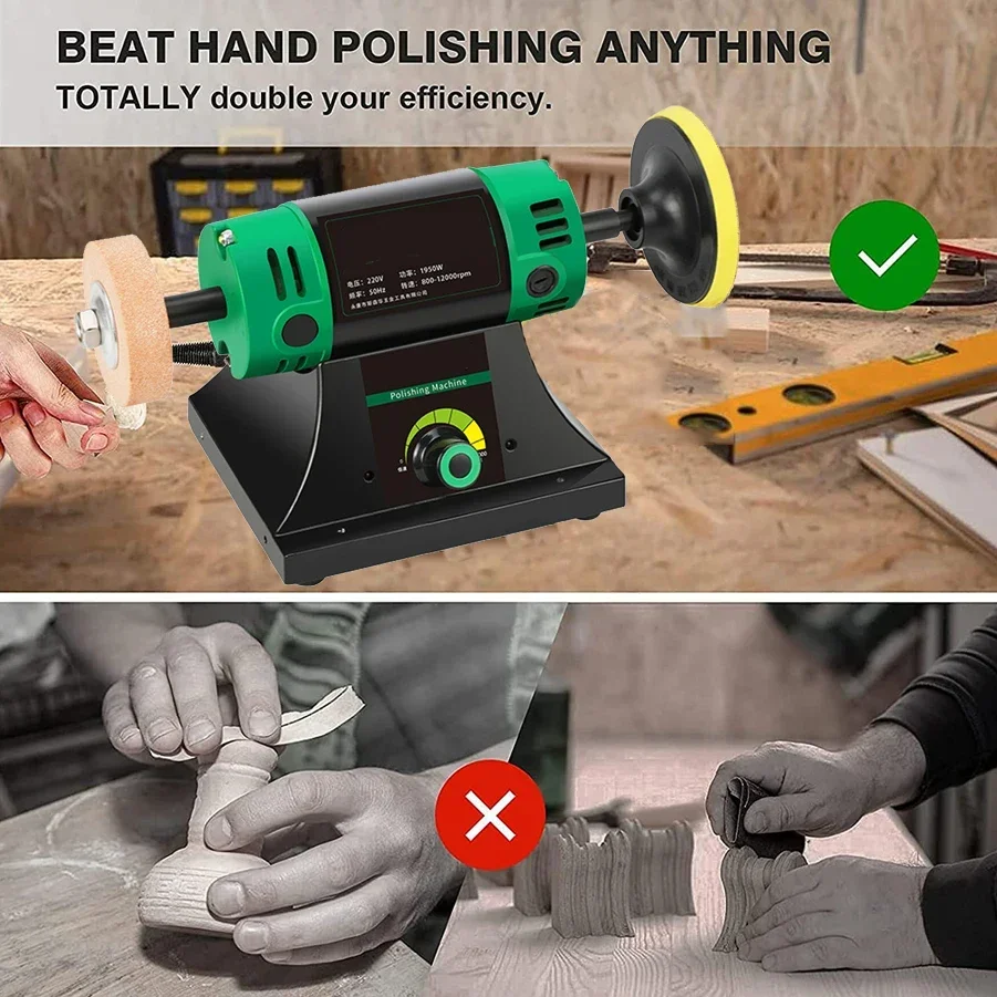 2025 1950W Variable Speed Benc - Jewelry Polisher Buffer Machine 评论和价格