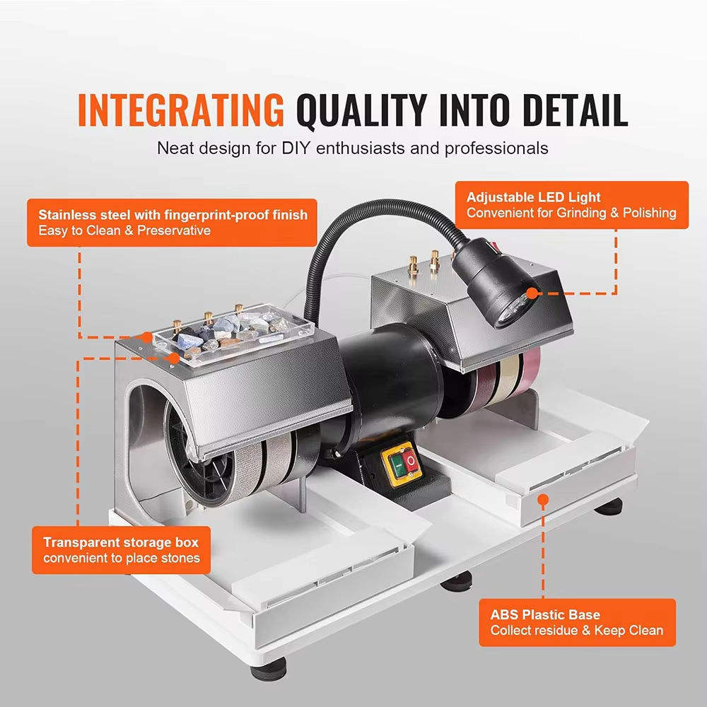 Professional Gemstone Polishin - Lapidary Grinder Cabbing Machine 评论和价格