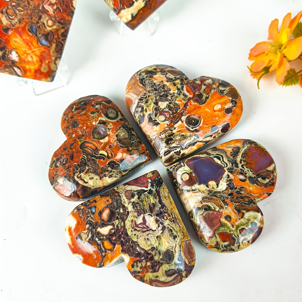 Natural Money Agate Heart Shap - Gemstone Polishing Kit 评论和价格