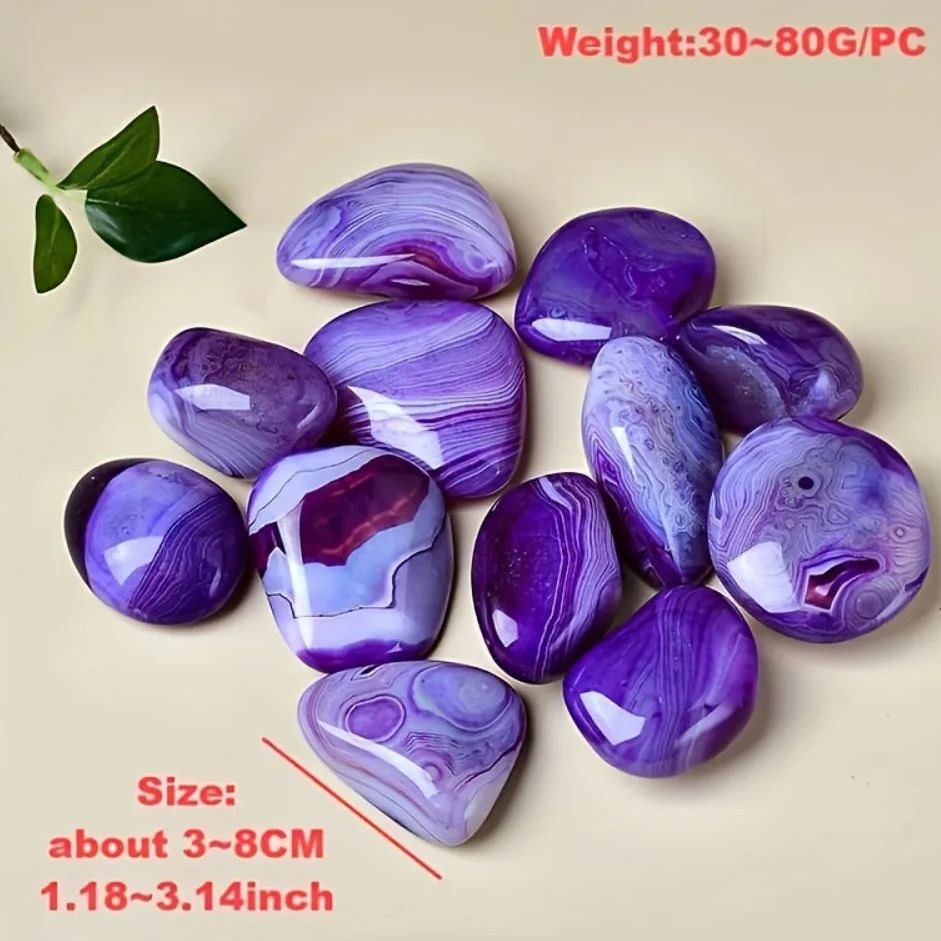 Natural Purple Striped Agate C - Gemstone Polishing Kit 评论和价格