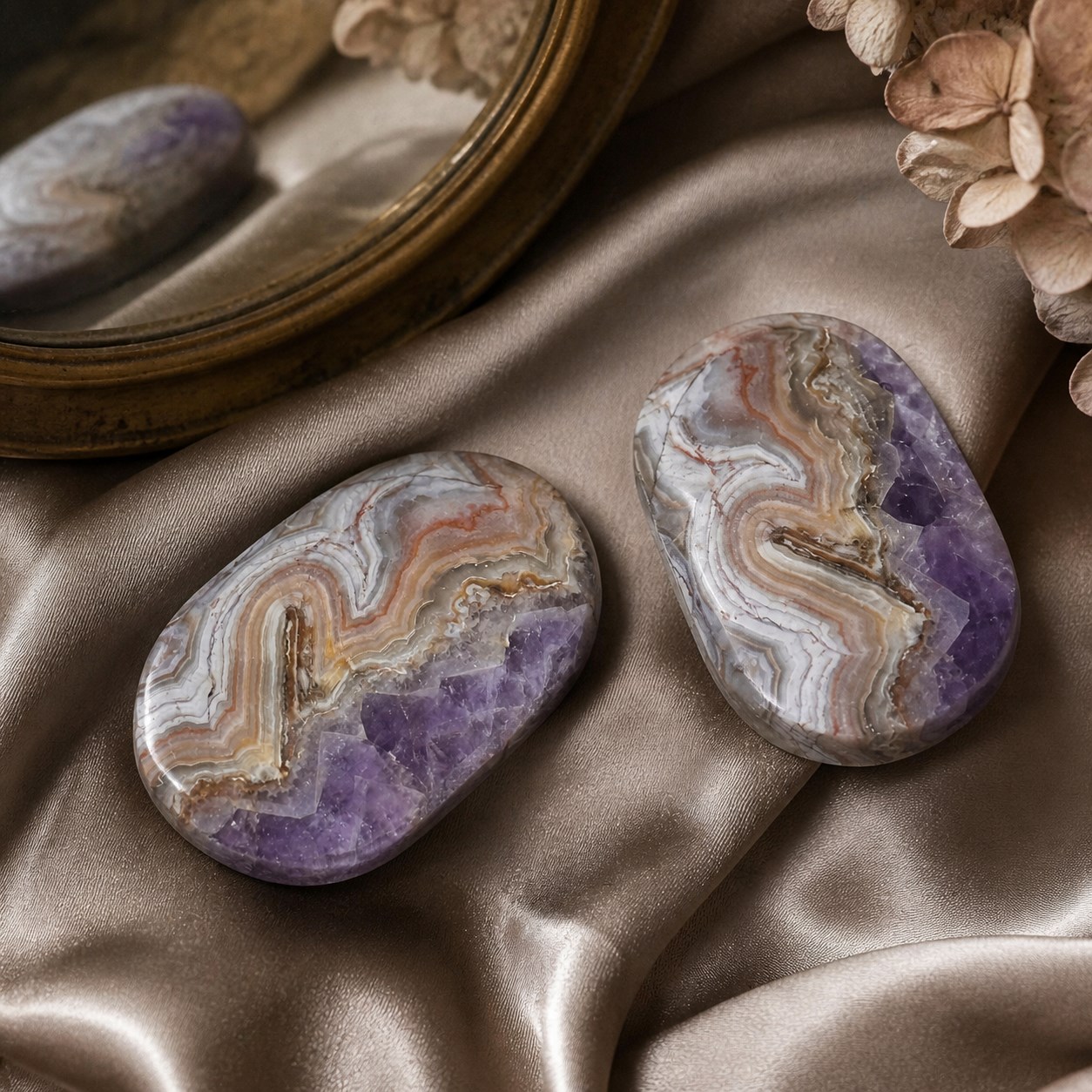 1pc Natural Amethyst Agate Mix - Gemstone Polishing Kit 评论和价格