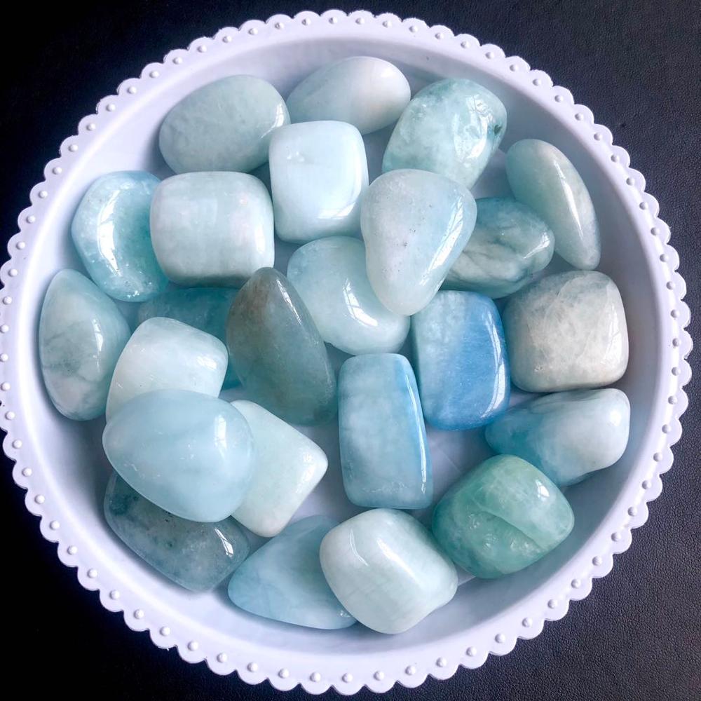 100gBeautiful Natural Aquamari - Gemstone Polishing Kit 评论和价格