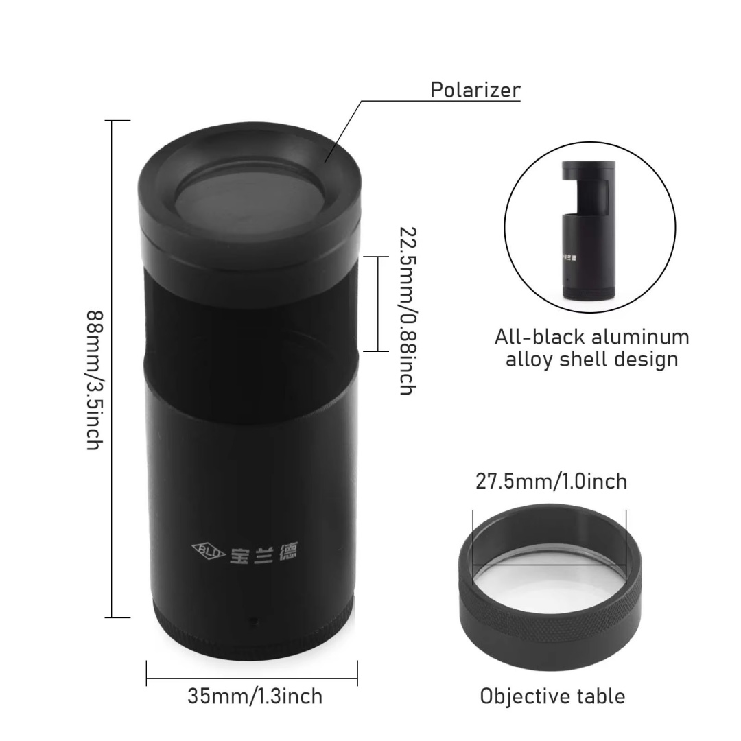 PHYHOO Handheld LED Polariscop - Gemstone Identification Kit 评论和价格