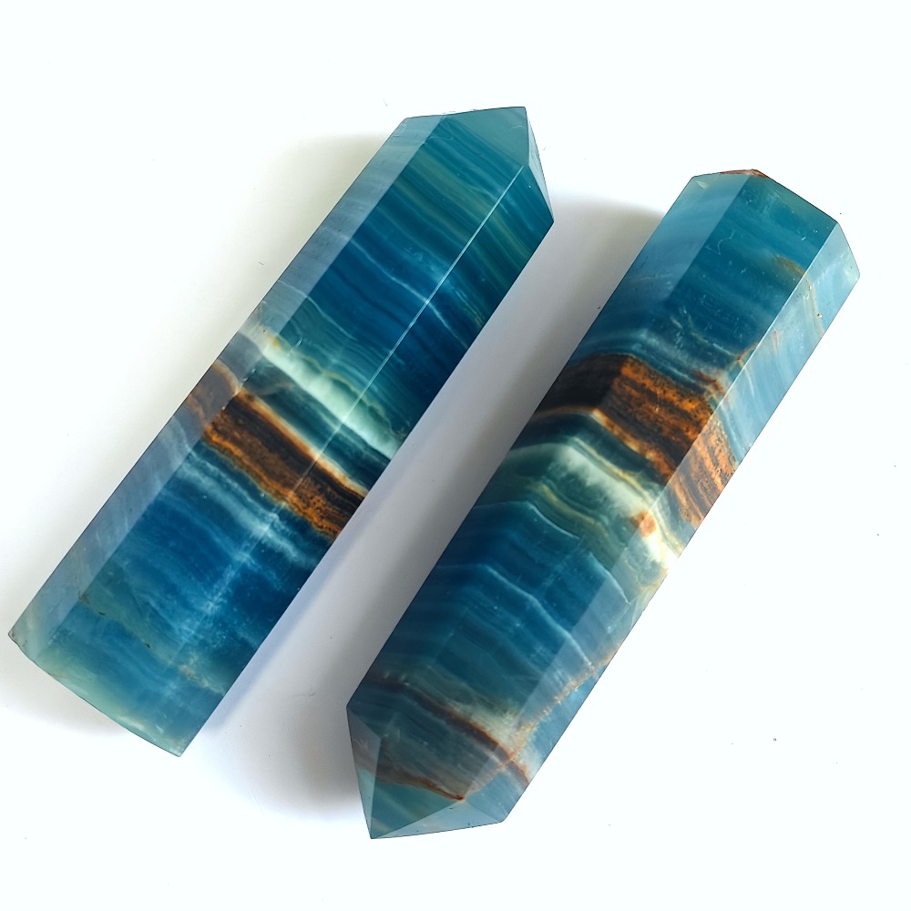 1pc Blue Onyx Lemurian Calcite - Gemstone Polishing Kit 评论和价格