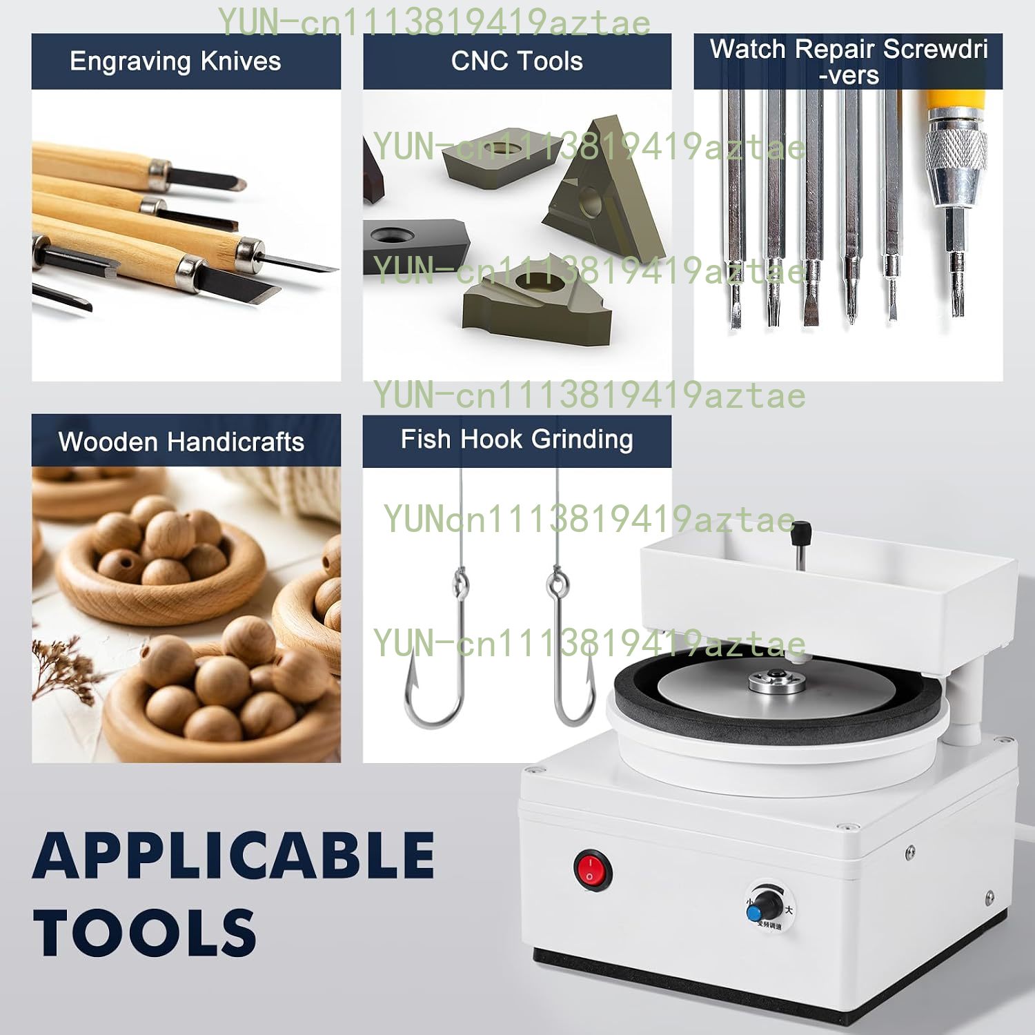 Electric Flat Grinder (Water-C - Diamond Grinding Wheel Lapidary 评论和价格