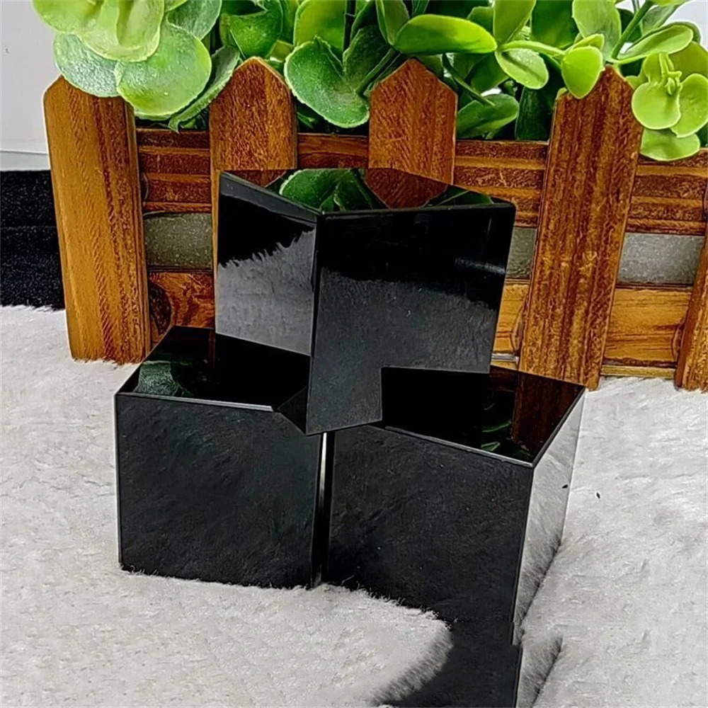 1pc Natural Black Obsidian Qua - Gemstone Polishing Kit 评论和价格